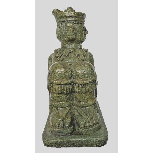 Vintage Chacmool Toltec Mayan Figurine Crushed Stone Resin Composite As Is Read - Picture 10 of 13